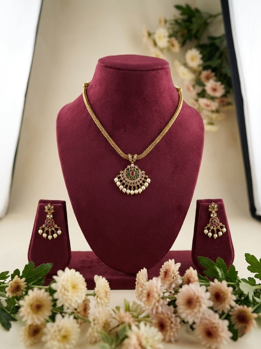 Nanupatti with ear rings