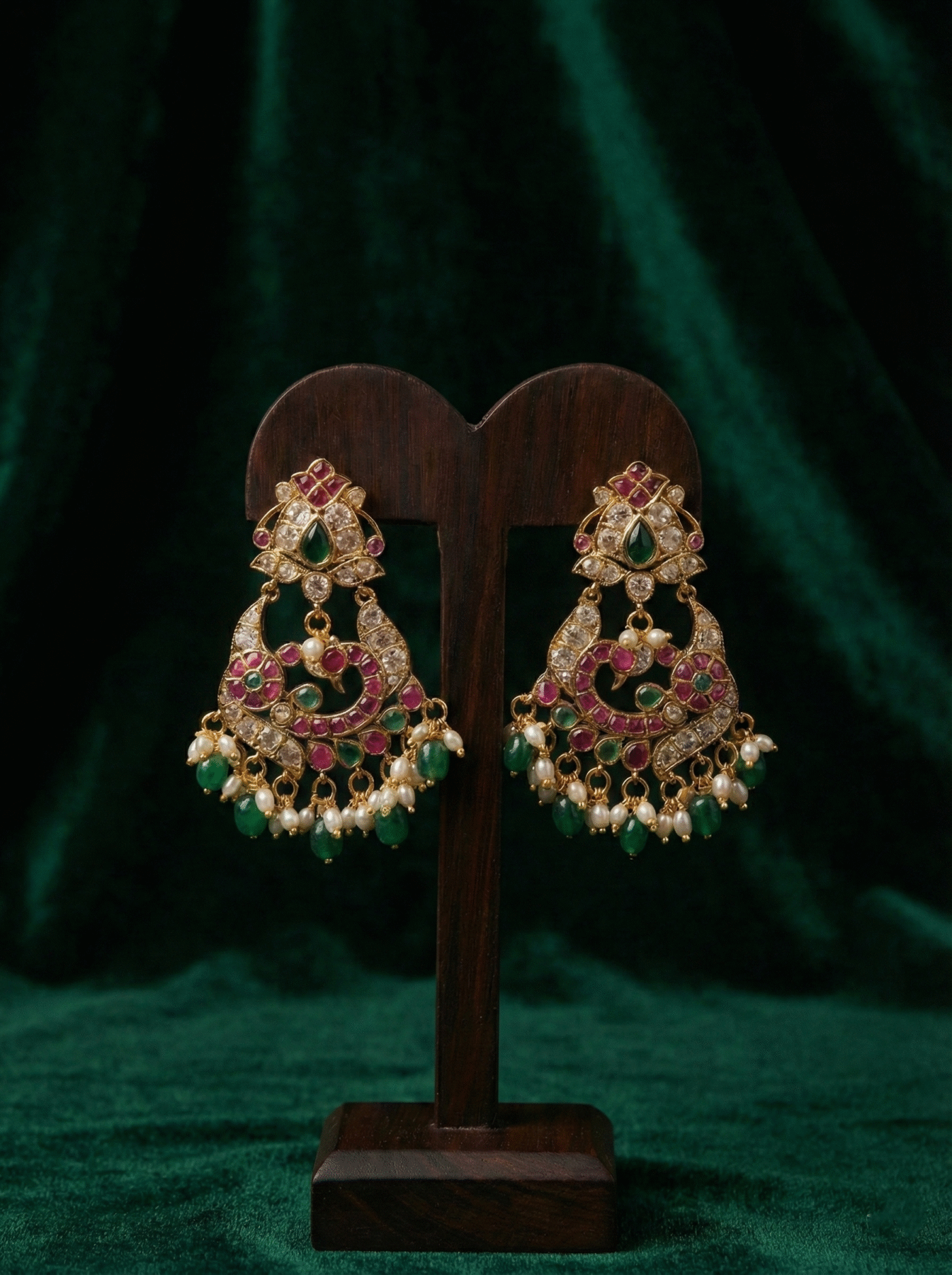 Kempu Jhumkas