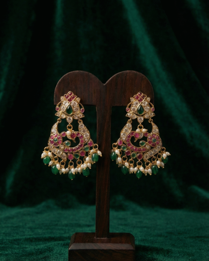 Kempu Jhumkas