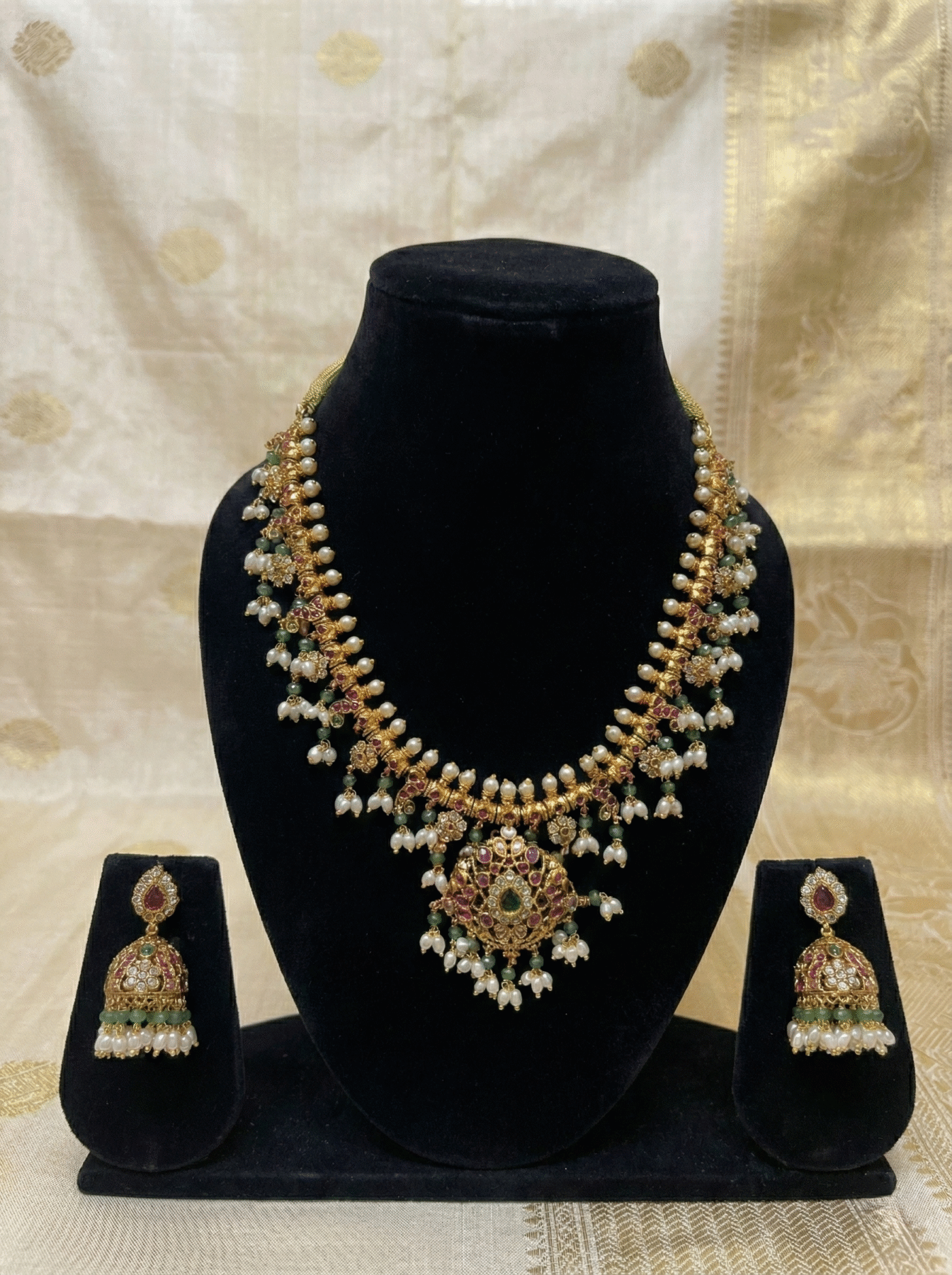 Traditional Guttapusalu Necklace Set