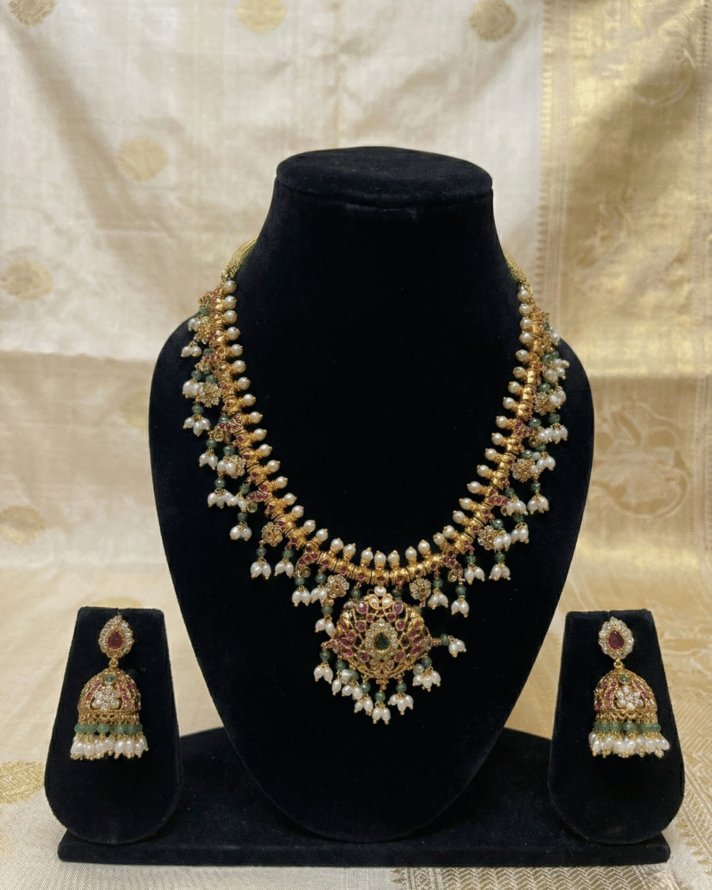 Traditional Guttapusalu Necklace Set